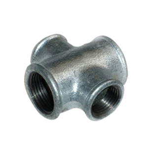 Beaded cross fig no.180 malleable iron pipe fitting